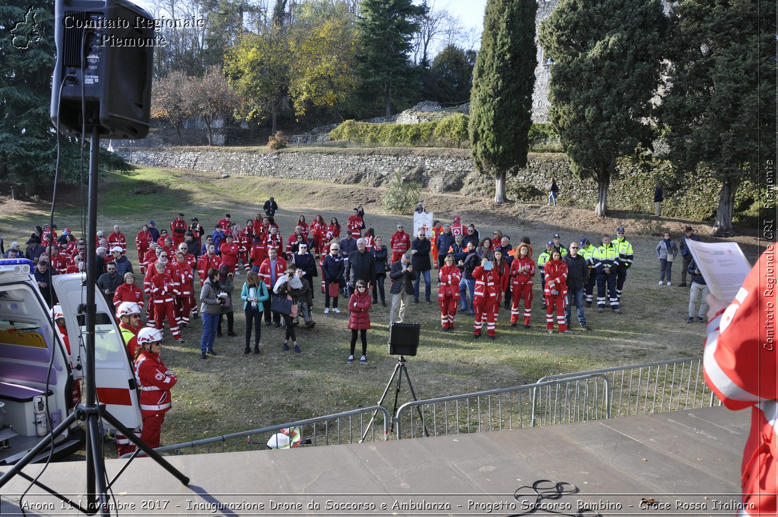 Arona 11 Novembre 2017 - Inaugurazione Drone da Soccorso e Ambulanza - Progetto Soccorso Bambino - Croce Rossa Italiana- Comitato Regionale del Piemonte