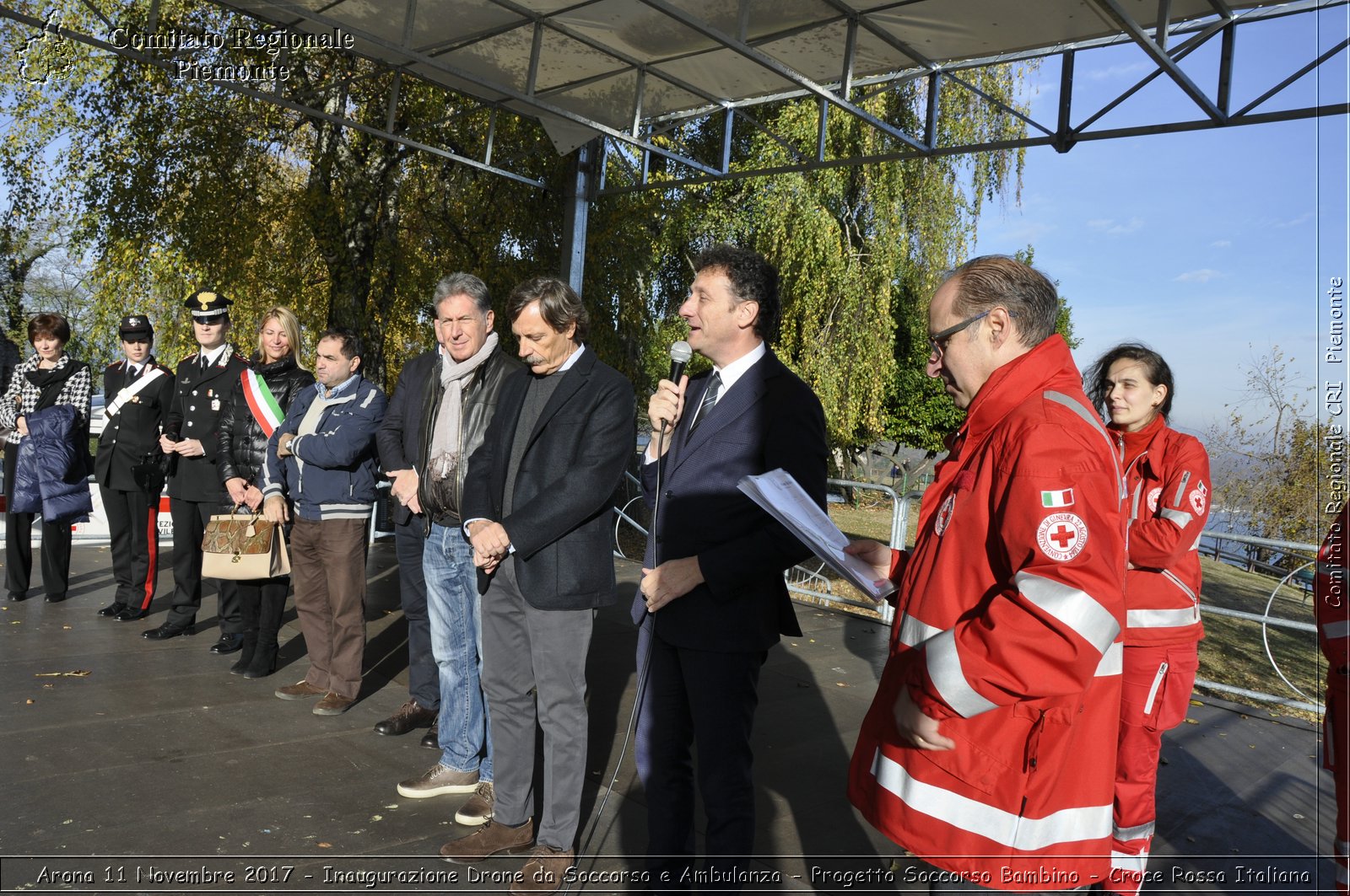 Arona 11 Novembre 2017 - Inaugurazione Drone da Soccorso e Ambulanza - Progetto Soccorso Bambino - Croce Rossa Italiana- Comitato Regionale del Piemonte