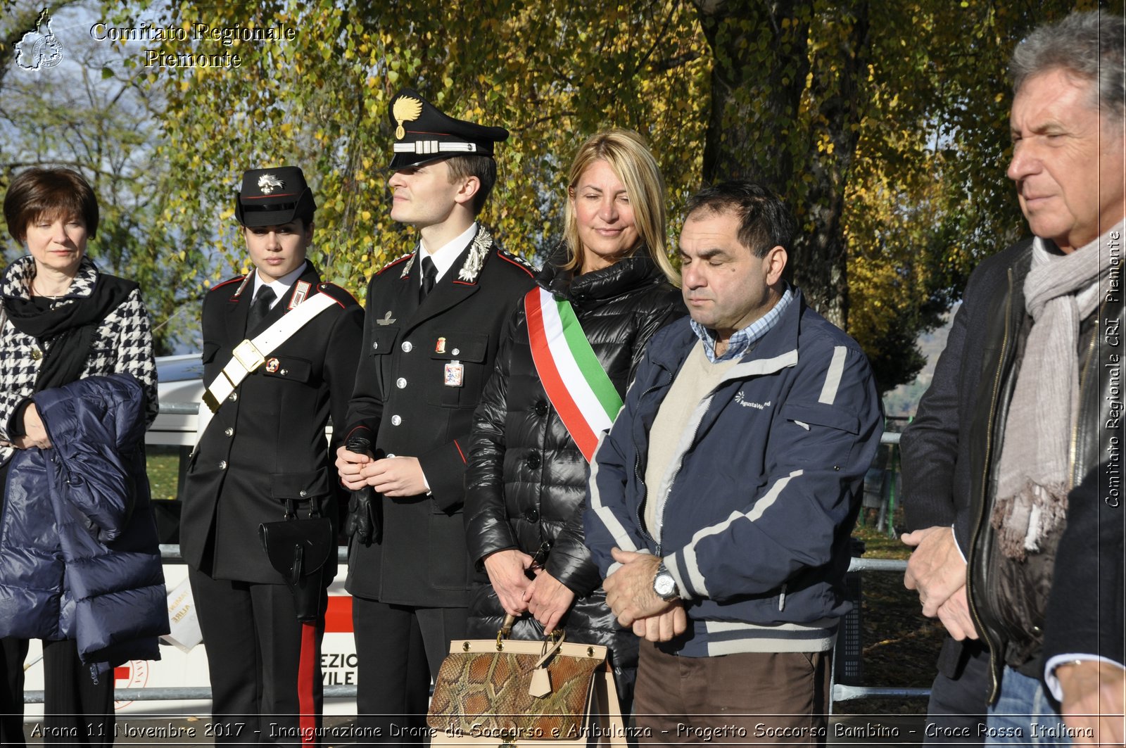 Arona 11 Novembre 2017 - Inaugurazione Drone da Soccorso e Ambulanza - Progetto Soccorso Bambino - Croce Rossa Italiana- Comitato Regionale del Piemonte