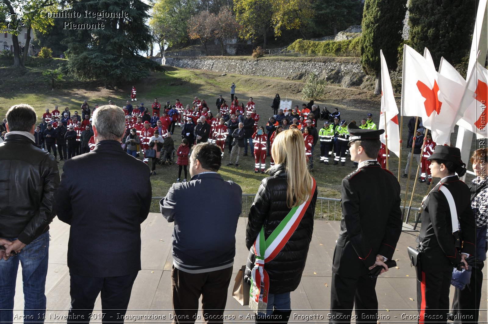 Arona 11 Novembre 2017 - Inaugurazione Drone da Soccorso e Ambulanza - Progetto Soccorso Bambino - Croce Rossa Italiana- Comitato Regionale del Piemonte