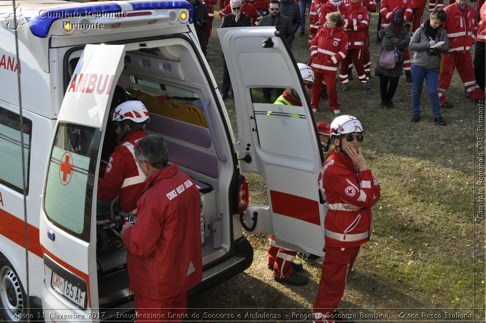 Arona 11 Novembre 2017 - Inaugurazione Drone da Soccorso e Ambulanza - Progetto Soccorso Bambino - Croce Rossa Italiana- Comitato Regionale del Piemonte