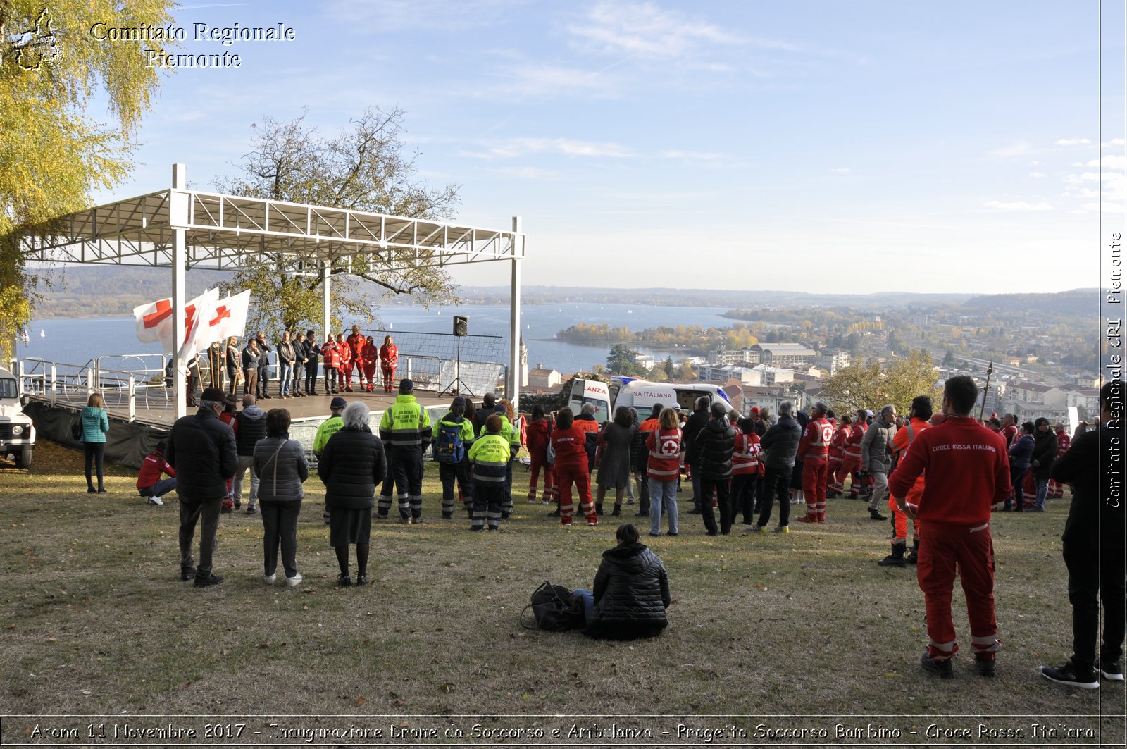 Arona 11 Novembre 2017 - Inaugurazione Drone da Soccorso e Ambulanza - Progetto Soccorso Bambino - Croce Rossa Italiana- Comitato Regionale del Piemonte