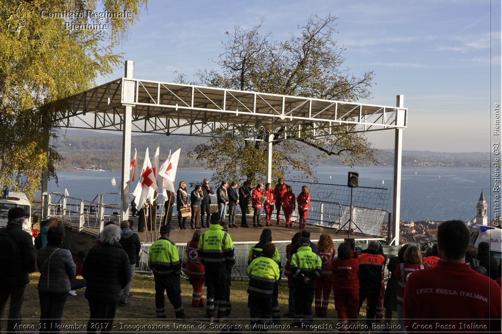 Arona 11 Novembre 2017 - Inaugurazione Drone da Soccorso e Ambulanza - Progetto Soccorso Bambino - Croce Rossa Italiana- Comitato Regionale del Piemonte