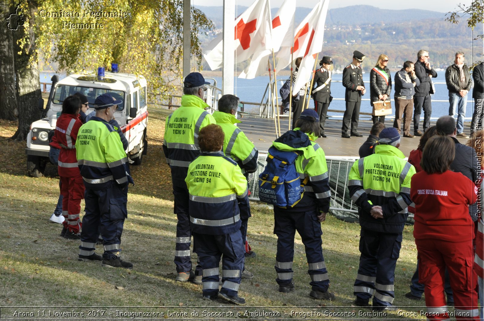 Arona 11 Novembre 2017 - Inaugurazione Drone da Soccorso e Ambulanza - Progetto Soccorso Bambino - Croce Rossa Italiana- Comitato Regionale del Piemonte