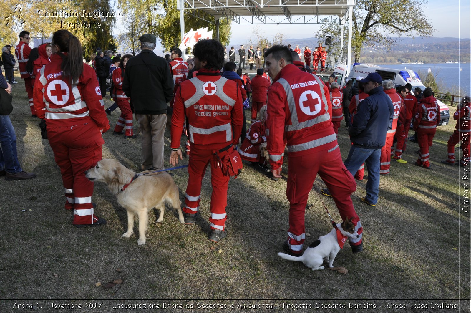 Arona 11 Novembre 2017 - Inaugurazione Drone da Soccorso e Ambulanza - Progetto Soccorso Bambino - Croce Rossa Italiana- Comitato Regionale del Piemonte