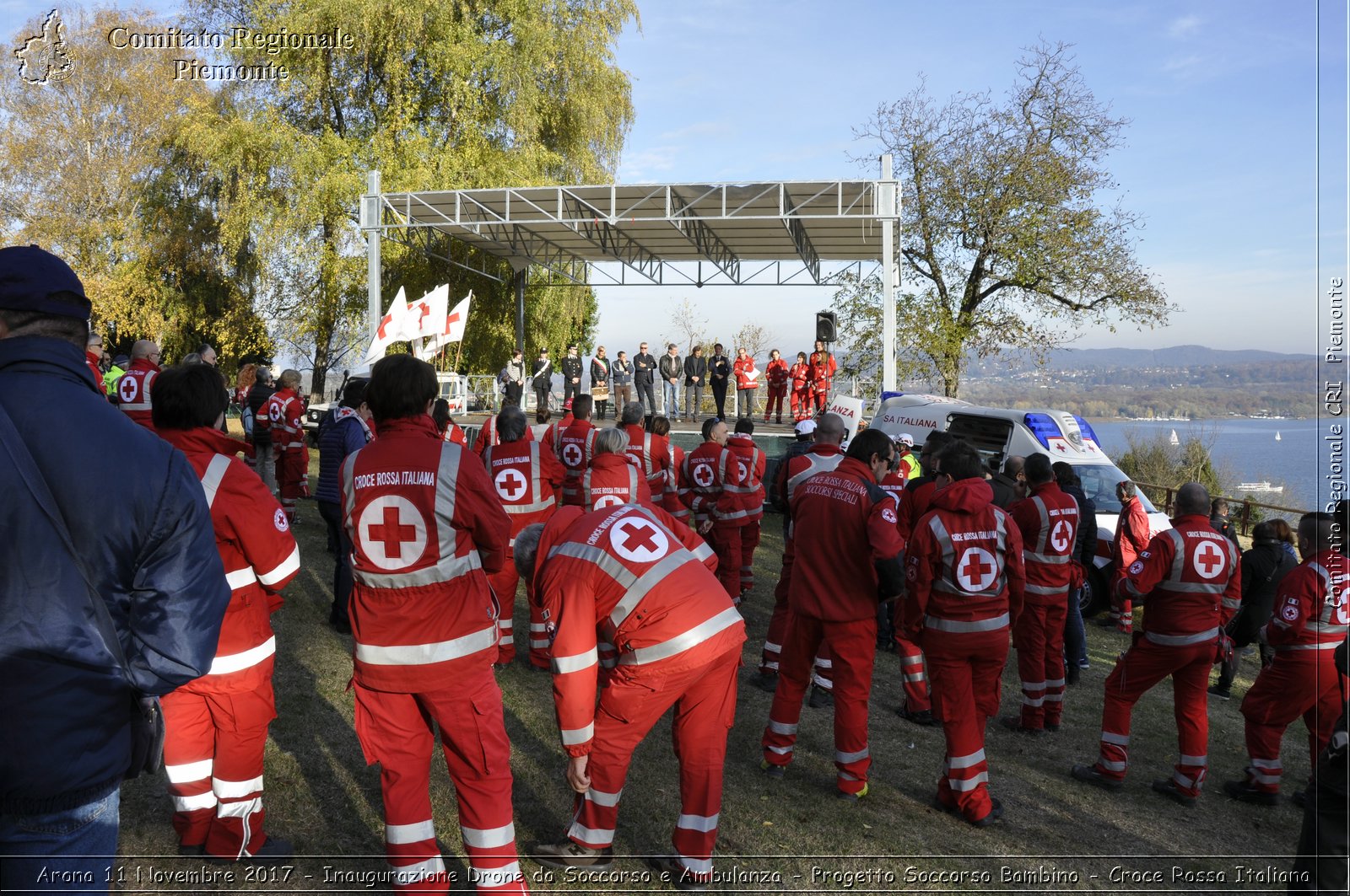 Arona 11 Novembre 2017 - Inaugurazione Drone da Soccorso e Ambulanza - Progetto Soccorso Bambino - Croce Rossa Italiana- Comitato Regionale del Piemonte