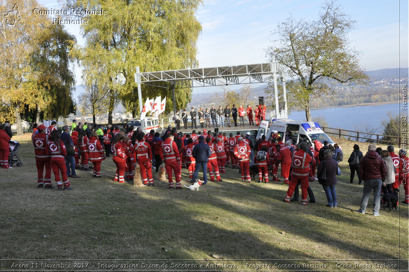 Arona 11 Novembre 2017 - Inaugurazione Drone da Soccorso e Ambulanza - Progetto Soccorso Bambino - Croce Rossa Italiana- Comitato Regionale del Piemonte