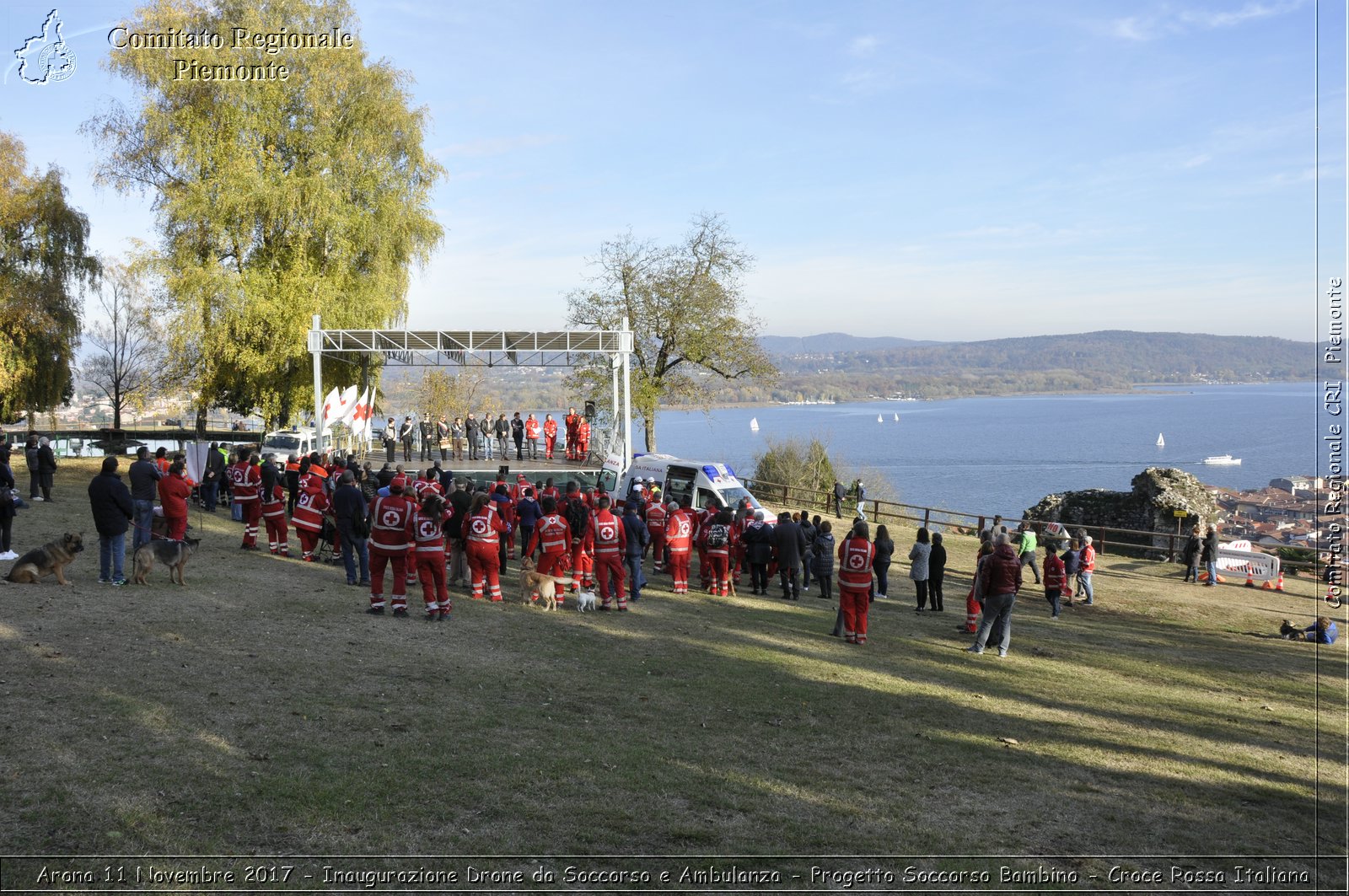 Arona 11 Novembre 2017 - Inaugurazione Drone da Soccorso e Ambulanza - Progetto Soccorso Bambino - Croce Rossa Italiana- Comitato Regionale del Piemonte