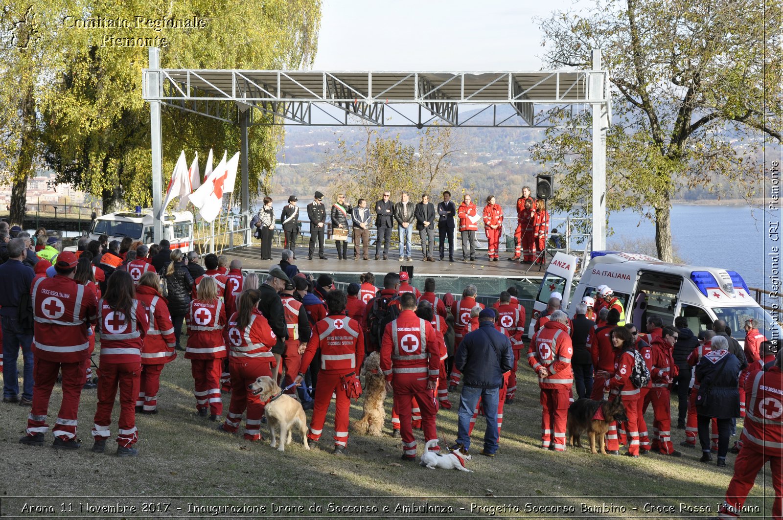 Arona 11 Novembre 2017 - Inaugurazione Drone da Soccorso e Ambulanza - Progetto Soccorso Bambino - Croce Rossa Italiana- Comitato Regionale del Piemonte