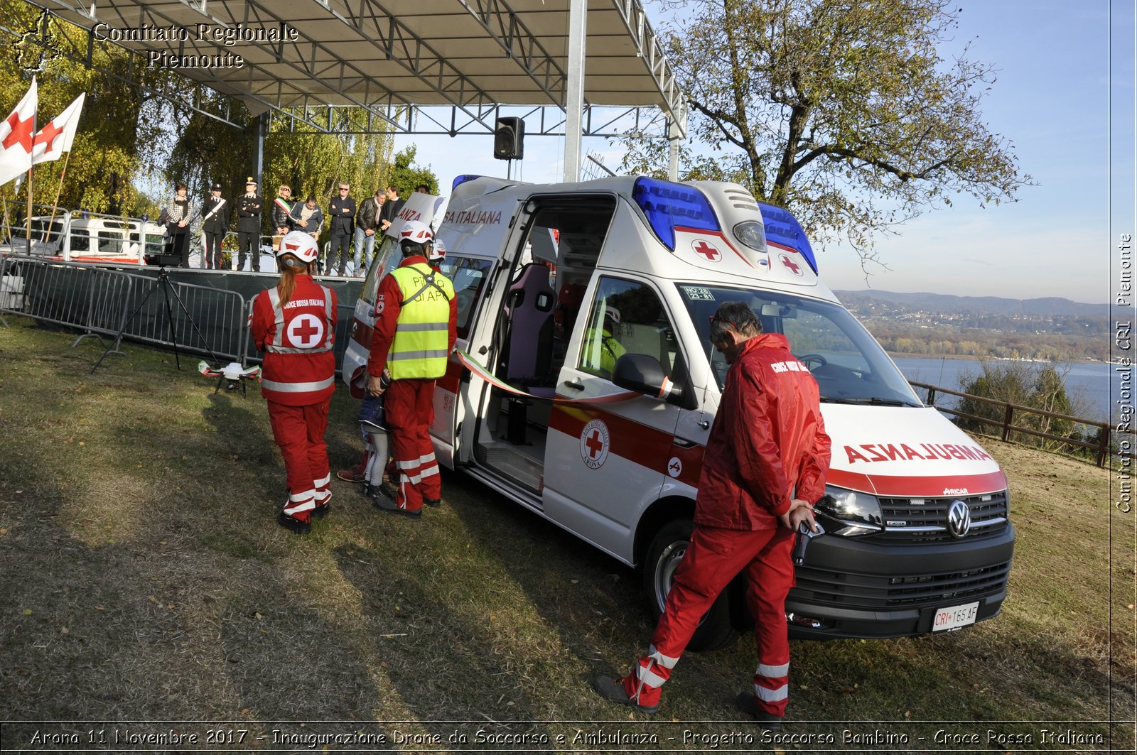 Arona 11 Novembre 2017 - Inaugurazione Drone da Soccorso e Ambulanza - Progetto Soccorso Bambino - Croce Rossa Italiana- Comitato Regionale del Piemonte