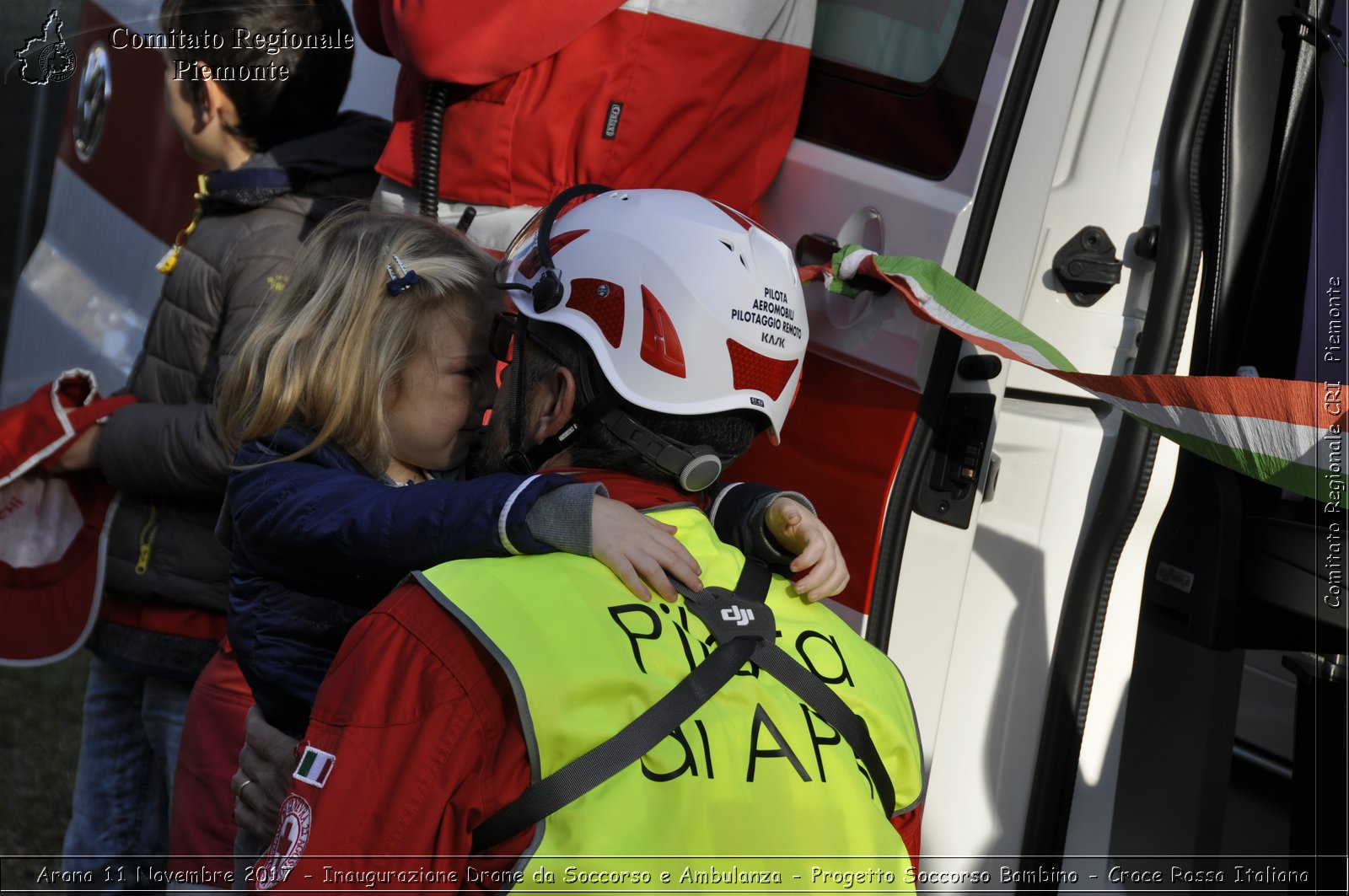 Arona 11 Novembre 2017 - Inaugurazione Drone da Soccorso e Ambulanza - Progetto Soccorso Bambino - Croce Rossa Italiana- Comitato Regionale del Piemonte