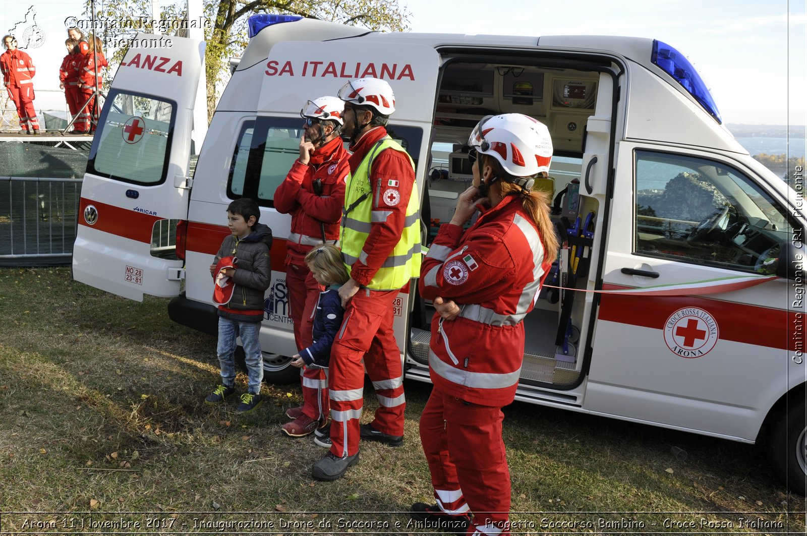 Arona 11 Novembre 2017 - Inaugurazione Drone da Soccorso e Ambulanza - Progetto Soccorso Bambino - Croce Rossa Italiana- Comitato Regionale del Piemonte