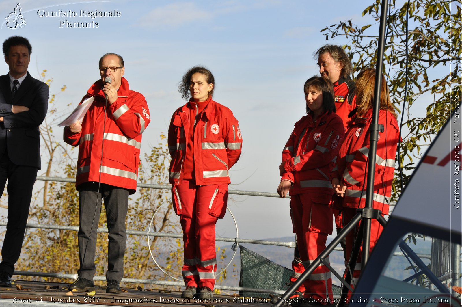 Arona 11 Novembre 2017 - Inaugurazione Drone da Soccorso e Ambulanza - Progetto Soccorso Bambino - Croce Rossa Italiana- Comitato Regionale del Piemonte