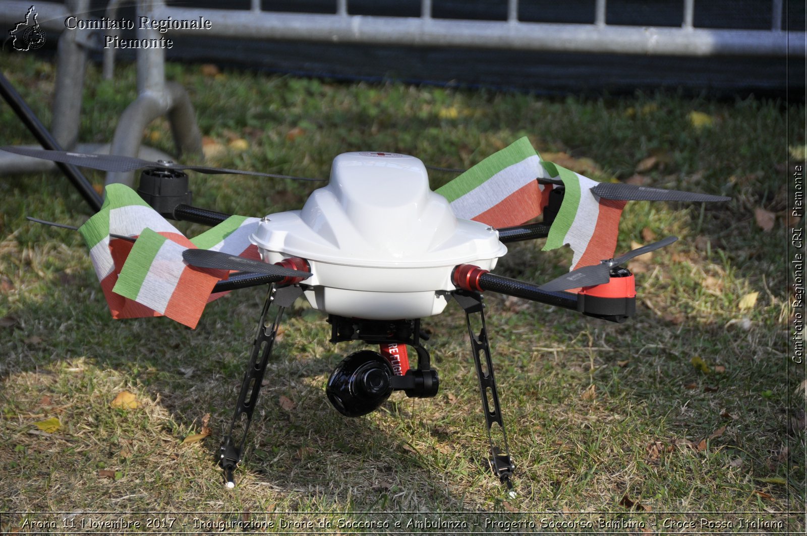 Arona 11 Novembre 2017 - Inaugurazione Drone da Soccorso e Ambulanza - Progetto Soccorso Bambino - Croce Rossa Italiana- Comitato Regionale del Piemonte