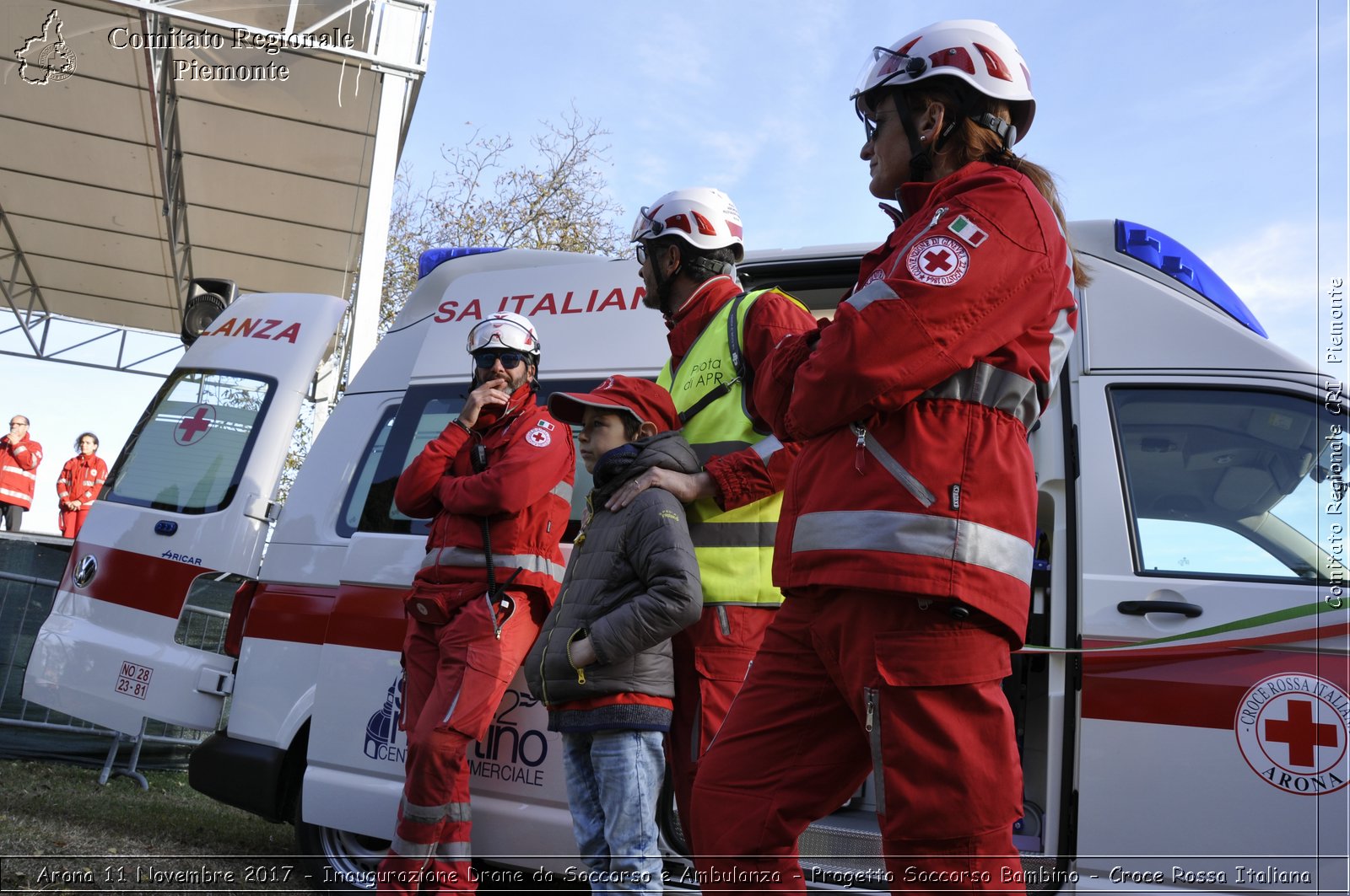 Arona 11 Novembre 2017 - Inaugurazione Drone da Soccorso e Ambulanza - Progetto Soccorso Bambino - Croce Rossa Italiana- Comitato Regionale del Piemonte