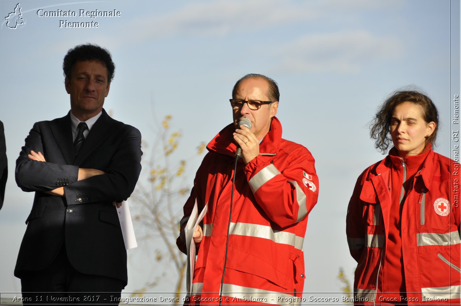 Arona 11 Novembre 2017 - Inaugurazione Drone da Soccorso e Ambulanza - Progetto Soccorso Bambino - Croce Rossa Italiana- Comitato Regionale del Piemonte