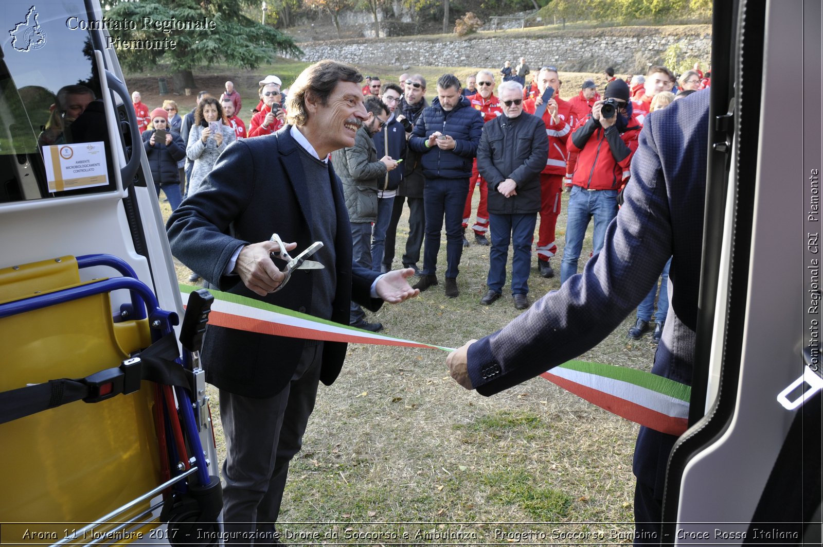 Arona 11 Novembre 2017 - Inaugurazione Drone da Soccorso e Ambulanza - Progetto Soccorso Bambino - Croce Rossa Italiana- Comitato Regionale del Piemonte