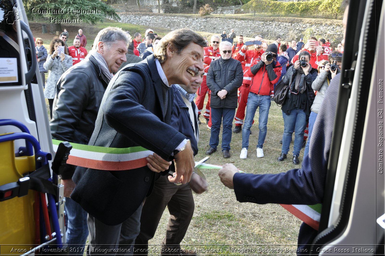 Arona 11 Novembre 2017 - Inaugurazione Drone da Soccorso e Ambulanza - Progetto Soccorso Bambino - Croce Rossa Italiana- Comitato Regionale del Piemonte