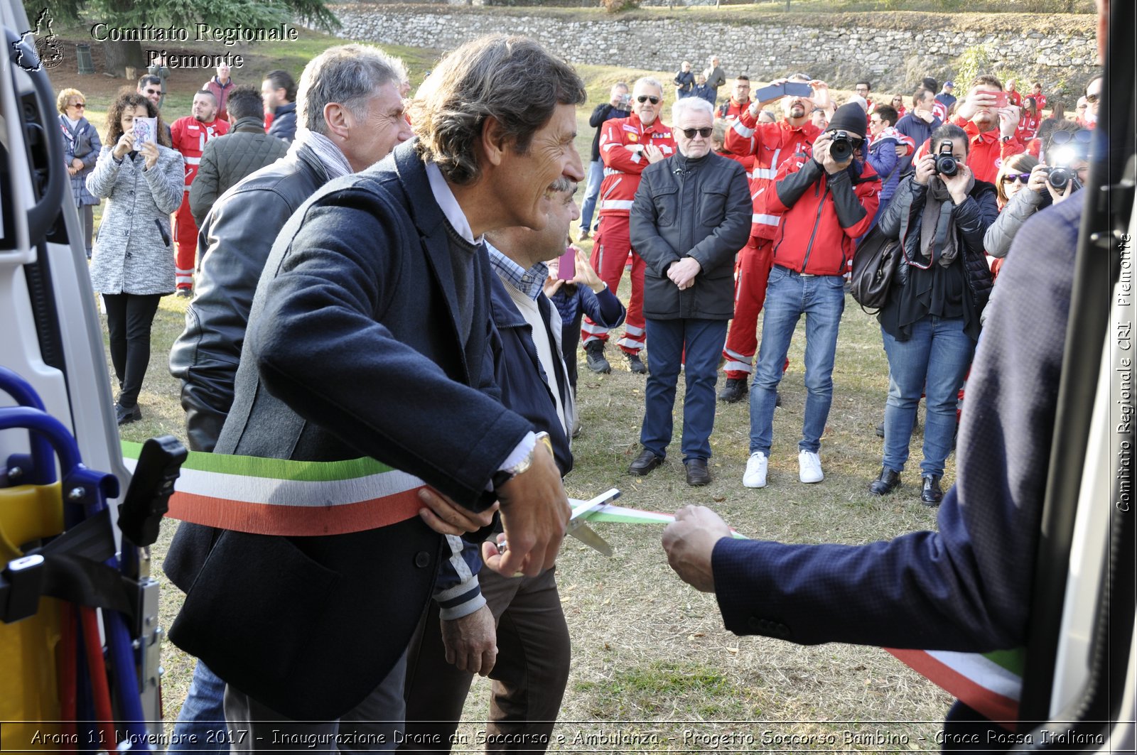 Arona 11 Novembre 2017 - Inaugurazione Drone da Soccorso e Ambulanza - Progetto Soccorso Bambino - Croce Rossa Italiana- Comitato Regionale del Piemonte