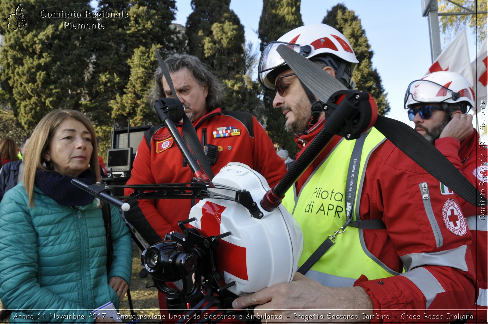 Arona 11 Novembre 2017 - Inaugurazione Drone da Soccorso e Ambulanza - Progetto Soccorso Bambino - Croce Rossa Italiana- Comitato Regionale del Piemonte