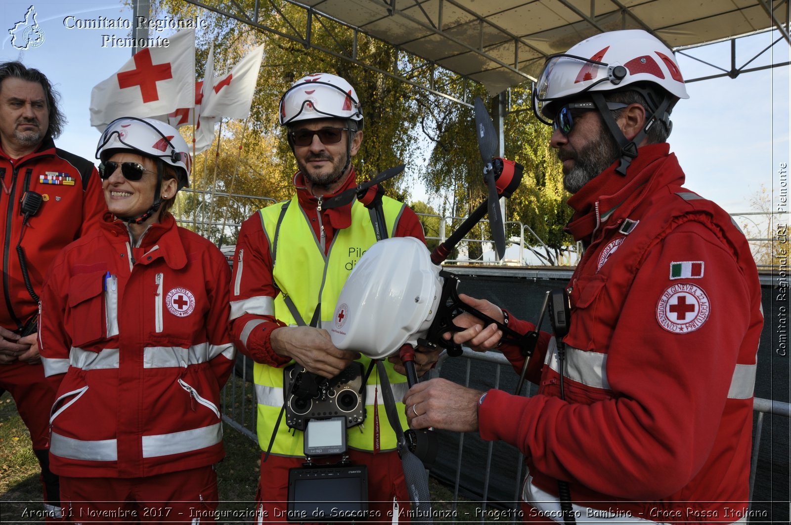 Arona 11 Novembre 2017 - Inaugurazione Drone da Soccorso e Ambulanza - Progetto Soccorso Bambino - Croce Rossa Italiana- Comitato Regionale del Piemonte