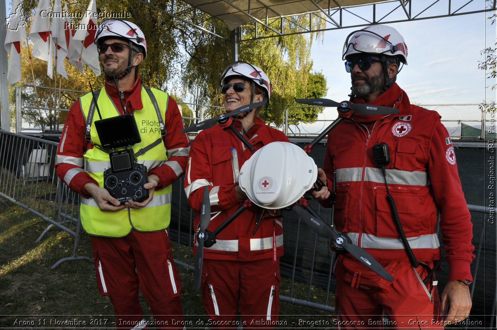 Arona 11 Novembre 2017 - Inaugurazione Drone da Soccorso e Ambulanza - Progetto Soccorso Bambino - Croce Rossa Italiana- Comitato Regionale del Piemonte