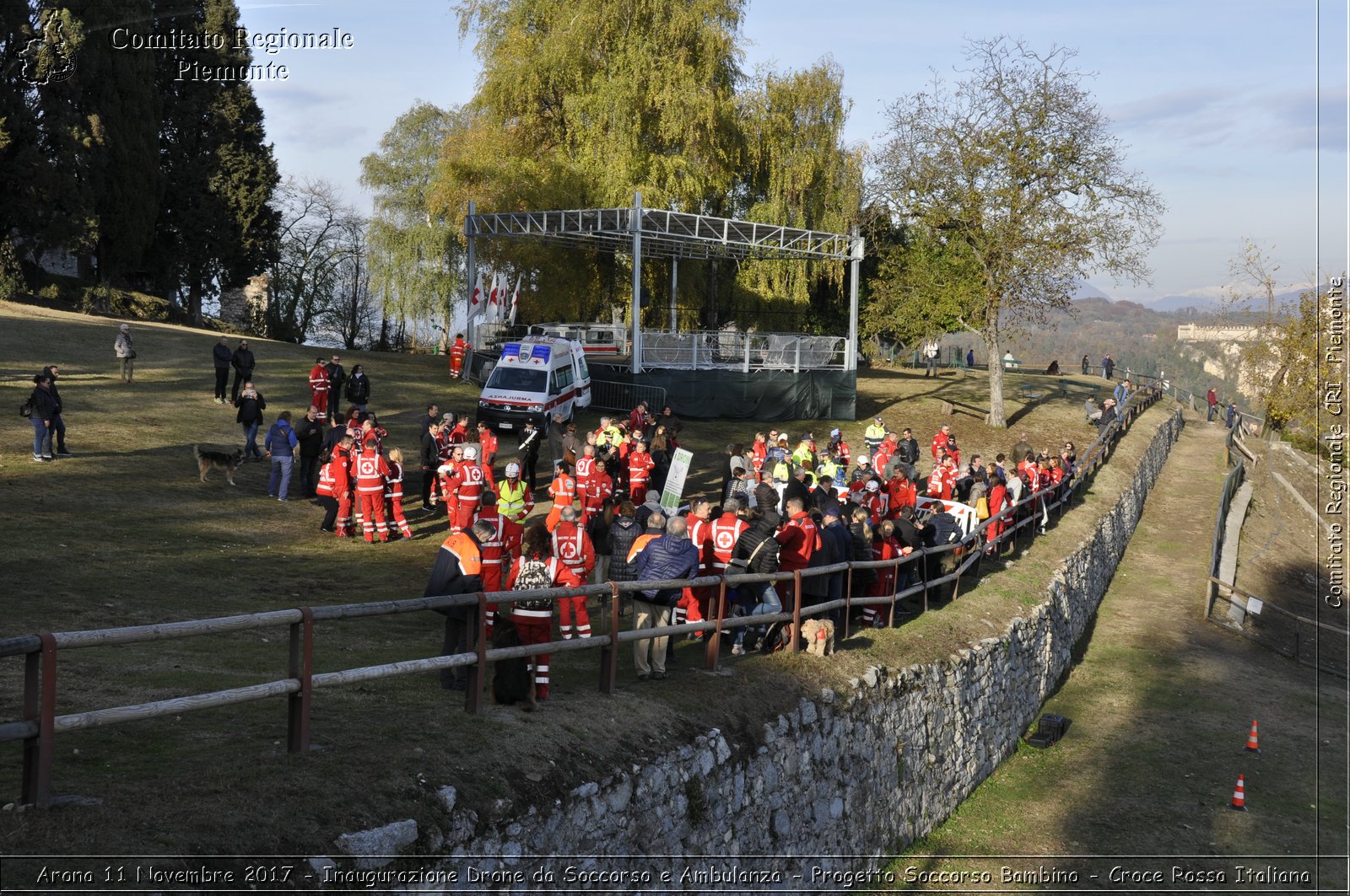 Arona 11 Novembre 2017 - Inaugurazione Drone da Soccorso e Ambulanza - Progetto Soccorso Bambino - Croce Rossa Italiana- Comitato Regionale del Piemonte