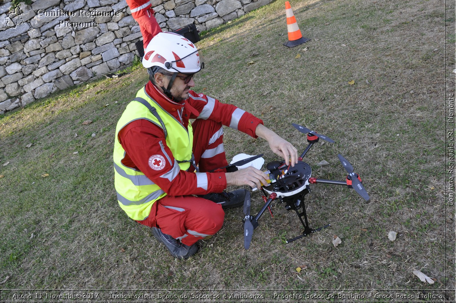 Arona 11 Novembre 2017 - Inaugurazione Drone da Soccorso e Ambulanza - Progetto Soccorso Bambino - Croce Rossa Italiana- Comitato Regionale del Piemonte