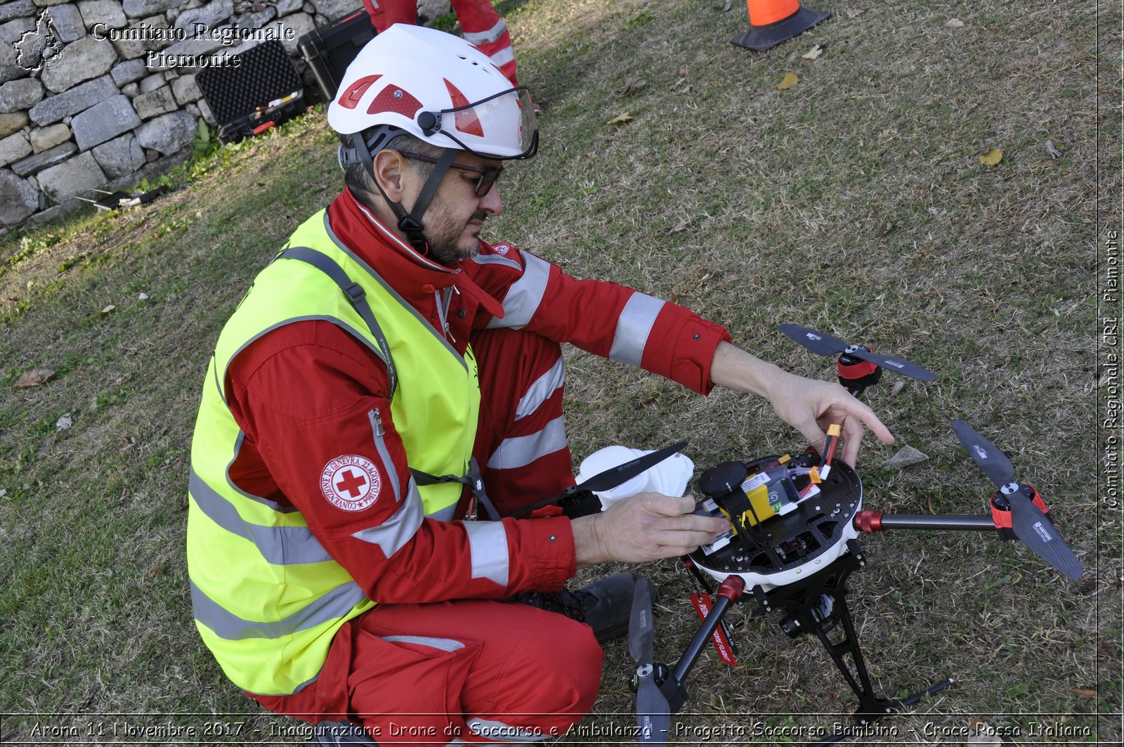 Arona 11 Novembre 2017 - Inaugurazione Drone da Soccorso e Ambulanza - Progetto Soccorso Bambino - Croce Rossa Italiana- Comitato Regionale del Piemonte