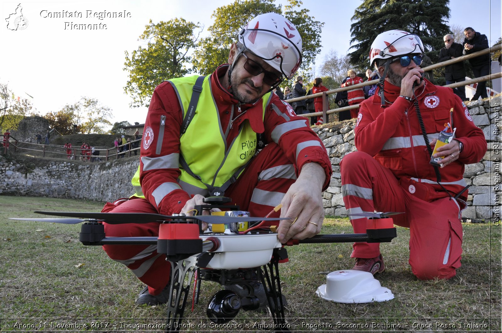 Arona 11 Novembre 2017 - Inaugurazione Drone da Soccorso e Ambulanza - Progetto Soccorso Bambino - Croce Rossa Italiana- Comitato Regionale del Piemonte