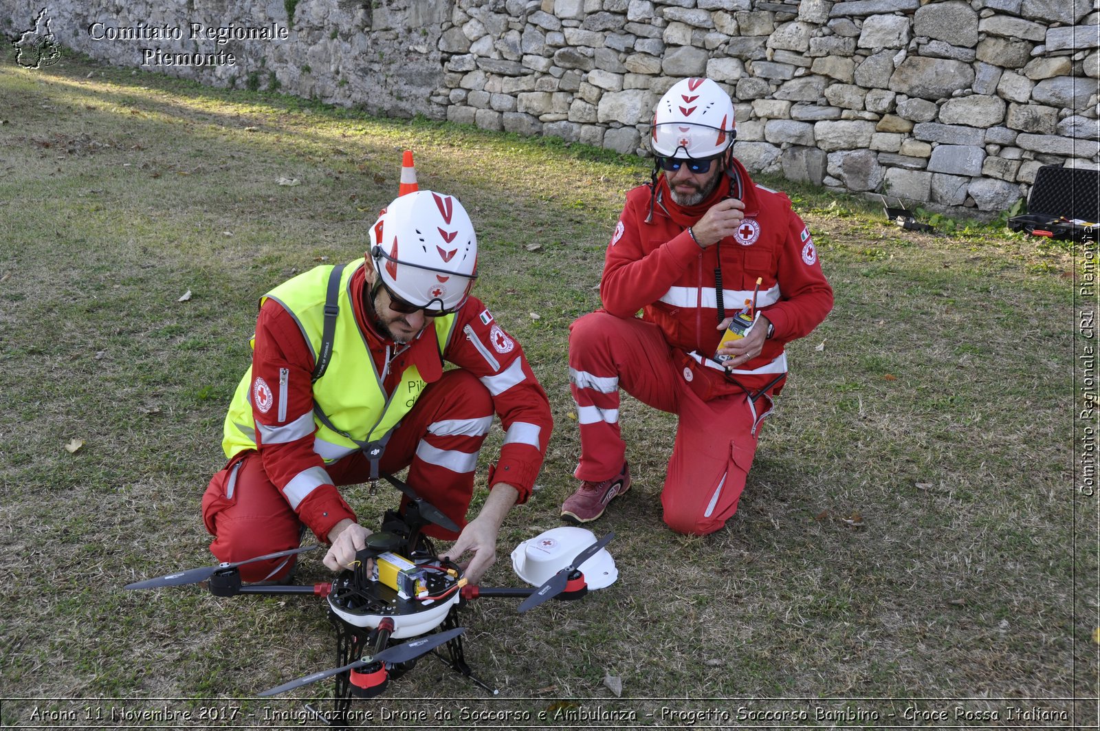 Arona 11 Novembre 2017 - Inaugurazione Drone da Soccorso e Ambulanza - Progetto Soccorso Bambino - Croce Rossa Italiana- Comitato Regionale del Piemonte