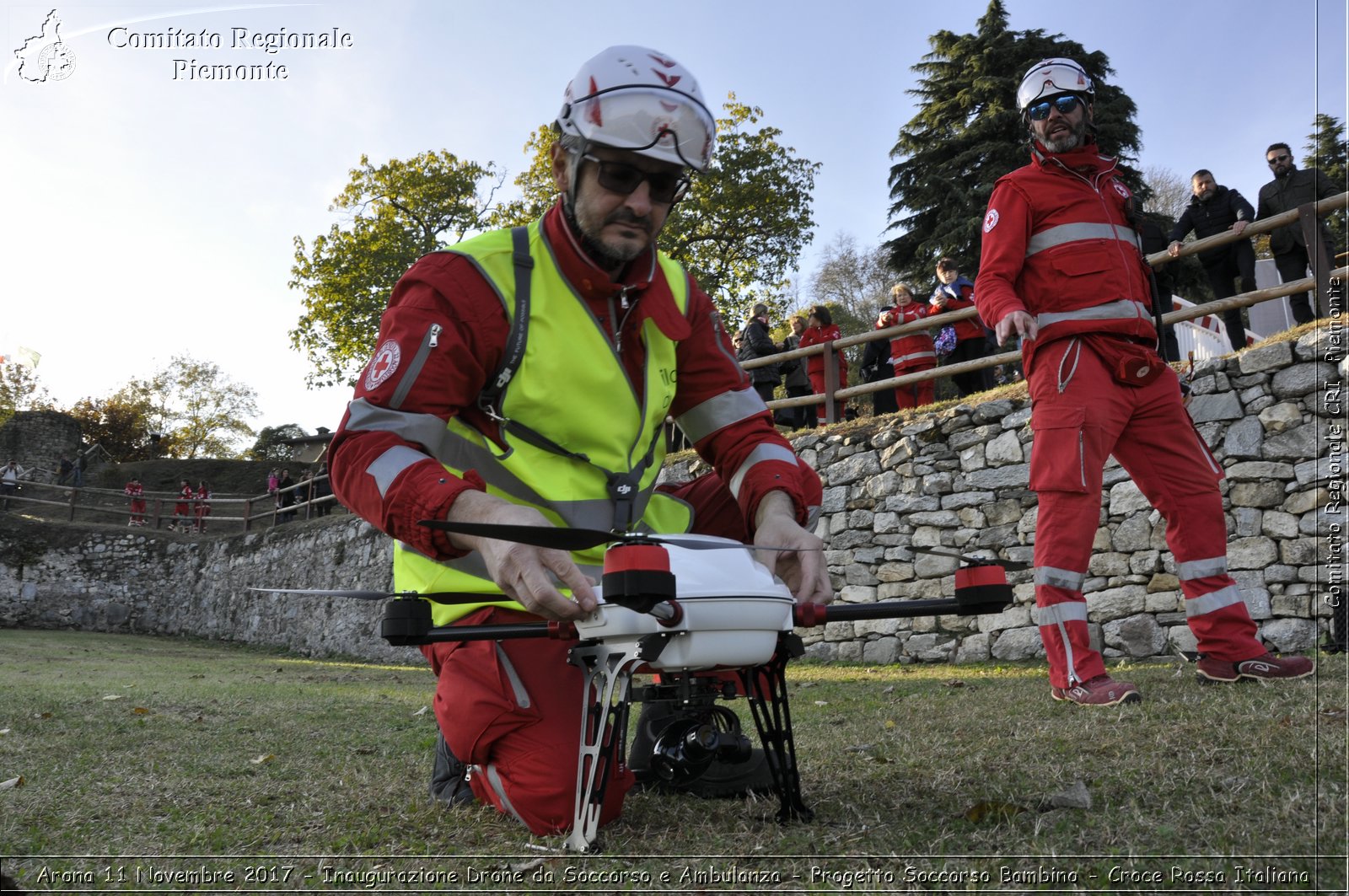 Arona 11 Novembre 2017 - Inaugurazione Drone da Soccorso e Ambulanza - Progetto Soccorso Bambino - Croce Rossa Italiana- Comitato Regionale del Piemonte