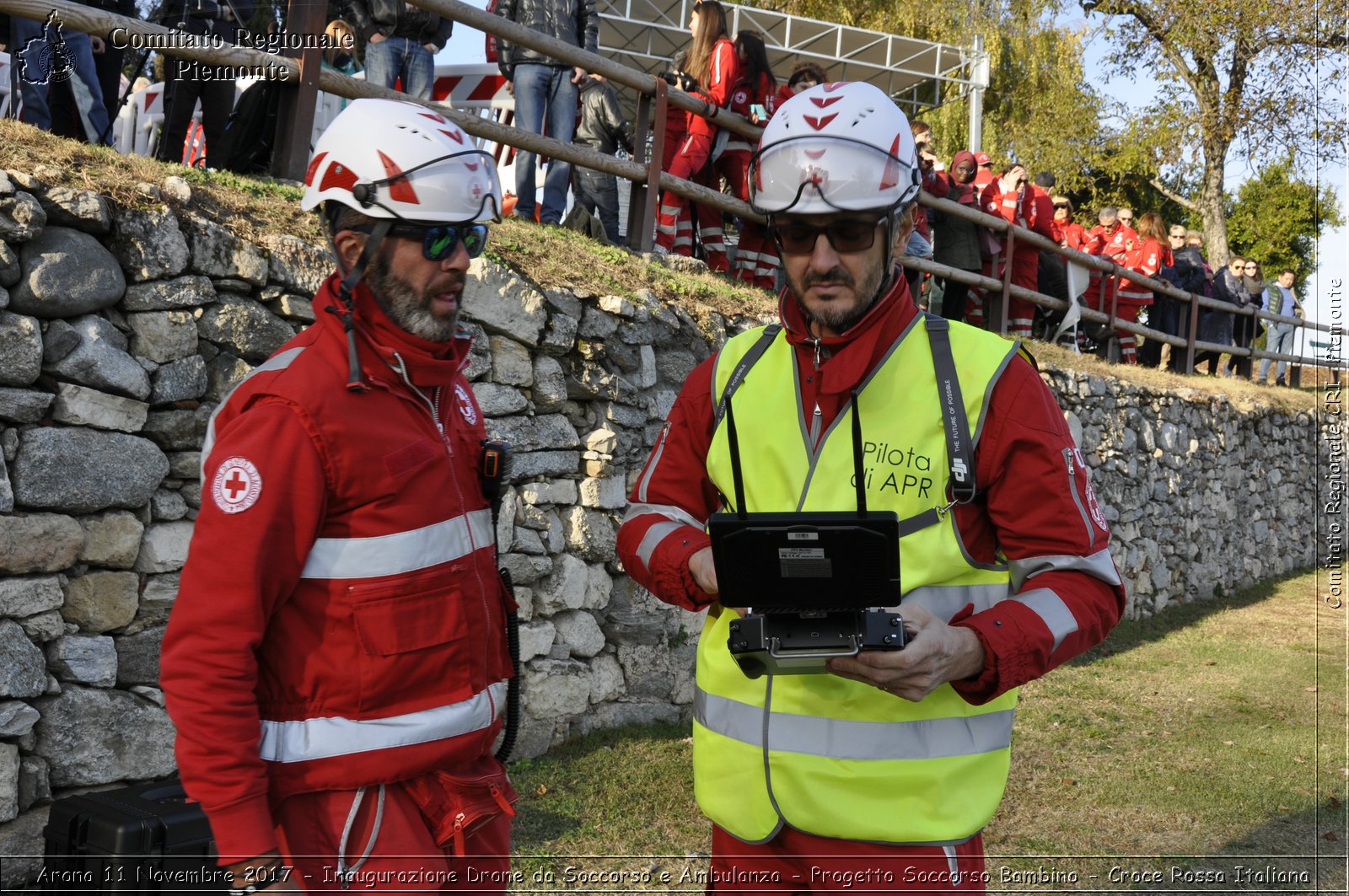 Arona 11 Novembre 2017 - Inaugurazione Drone da Soccorso e Ambulanza - Progetto Soccorso Bambino - Croce Rossa Italiana- Comitato Regionale del Piemonte