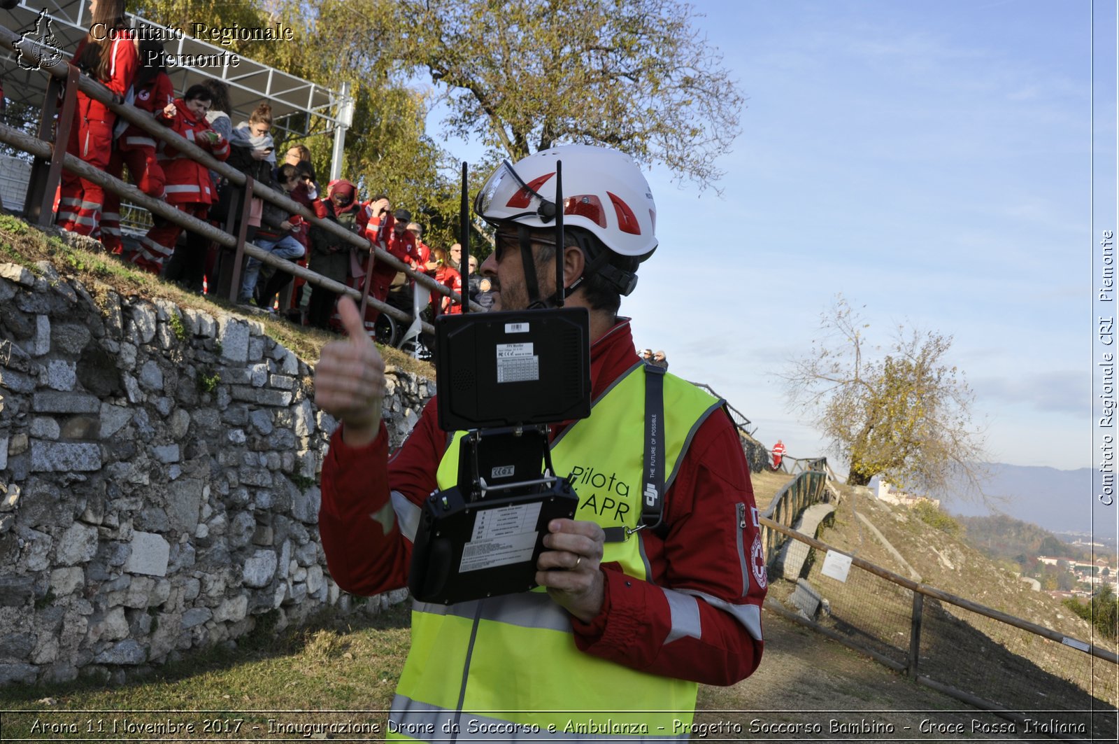 Arona 11 Novembre 2017 - Inaugurazione Drone da Soccorso e Ambulanza - Progetto Soccorso Bambino - Croce Rossa Italiana- Comitato Regionale del Piemonte