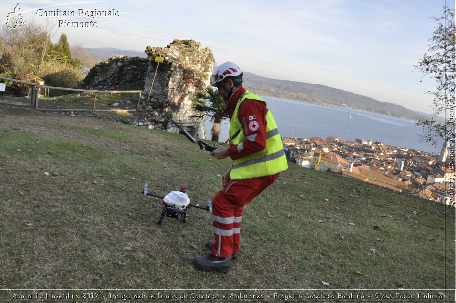 Arona 11 Novembre 2017 - Inaugurazione Drone da Soccorso e Ambulanza - Progetto Soccorso Bambino - Croce Rossa Italiana- Comitato Regionale del Piemonte