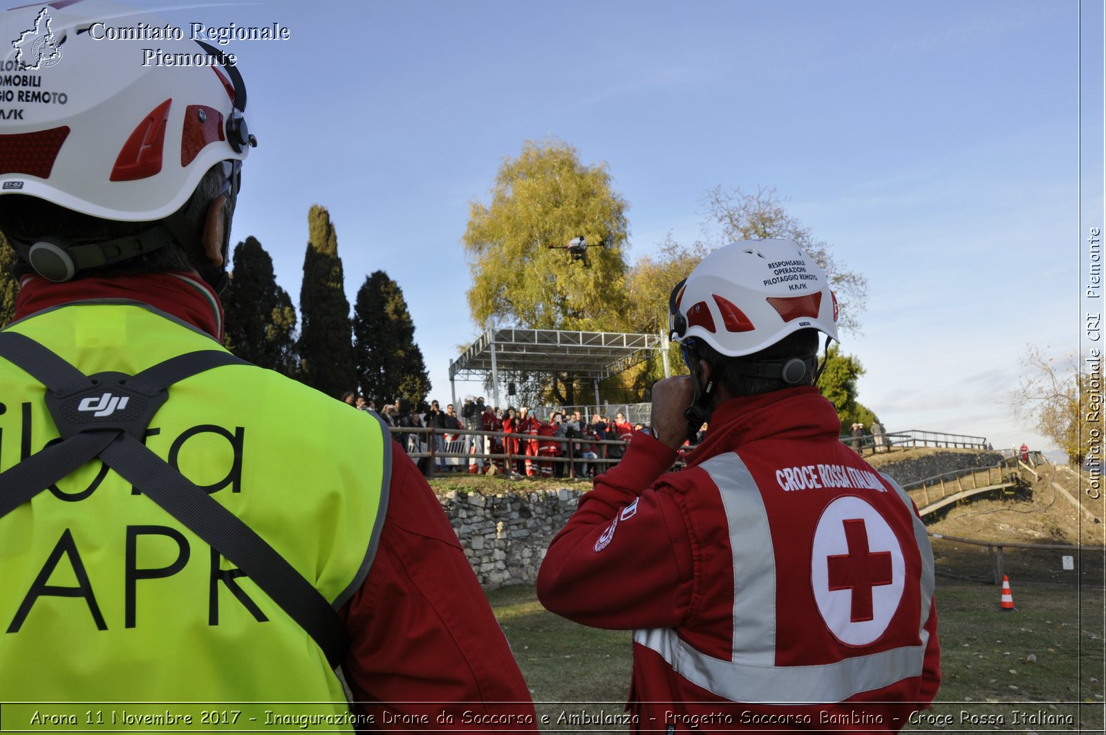 Arona 11 Novembre 2017 - Inaugurazione Drone da Soccorso e Ambulanza - Progetto Soccorso Bambino - Croce Rossa Italiana- Comitato Regionale del Piemonte