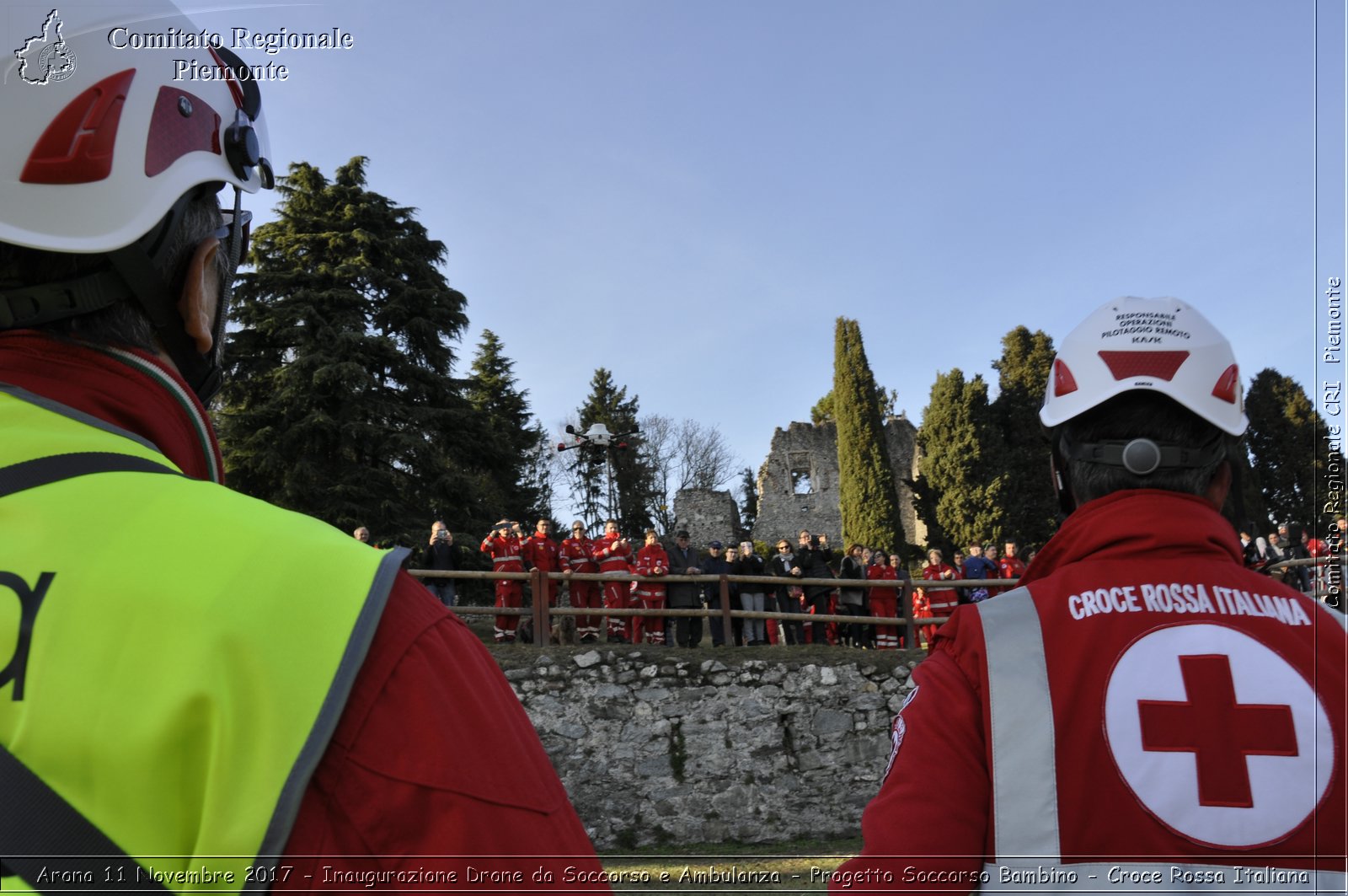 Arona 11 Novembre 2017 - Inaugurazione Drone da Soccorso e Ambulanza - Progetto Soccorso Bambino - Croce Rossa Italiana- Comitato Regionale del Piemonte