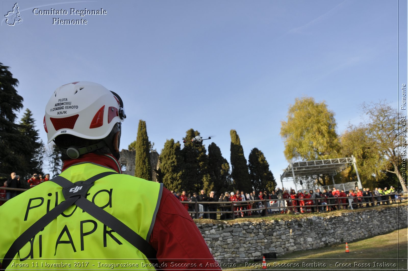 Arona 11 Novembre 2017 - Inaugurazione Drone da Soccorso e Ambulanza - Progetto Soccorso Bambino - Croce Rossa Italiana- Comitato Regionale del Piemonte