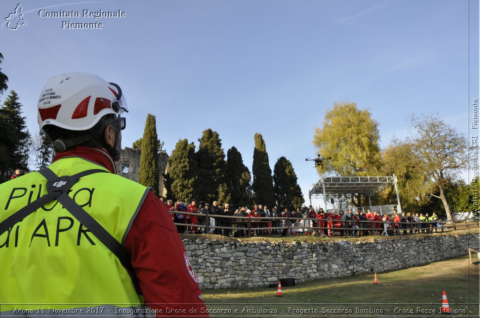 Arona 11 Novembre 2017 - Inaugurazione Drone da Soccorso e Ambulanza - Progetto Soccorso Bambino - Croce Rossa Italiana- Comitato Regionale del Piemonte