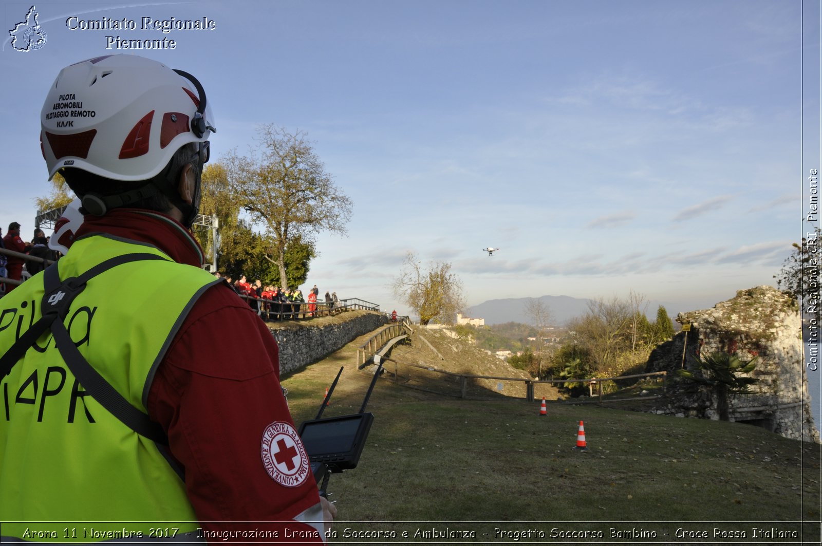 Arona 11 Novembre 2017 - Inaugurazione Drone da Soccorso e Ambulanza - Progetto Soccorso Bambino - Croce Rossa Italiana- Comitato Regionale del Piemonte