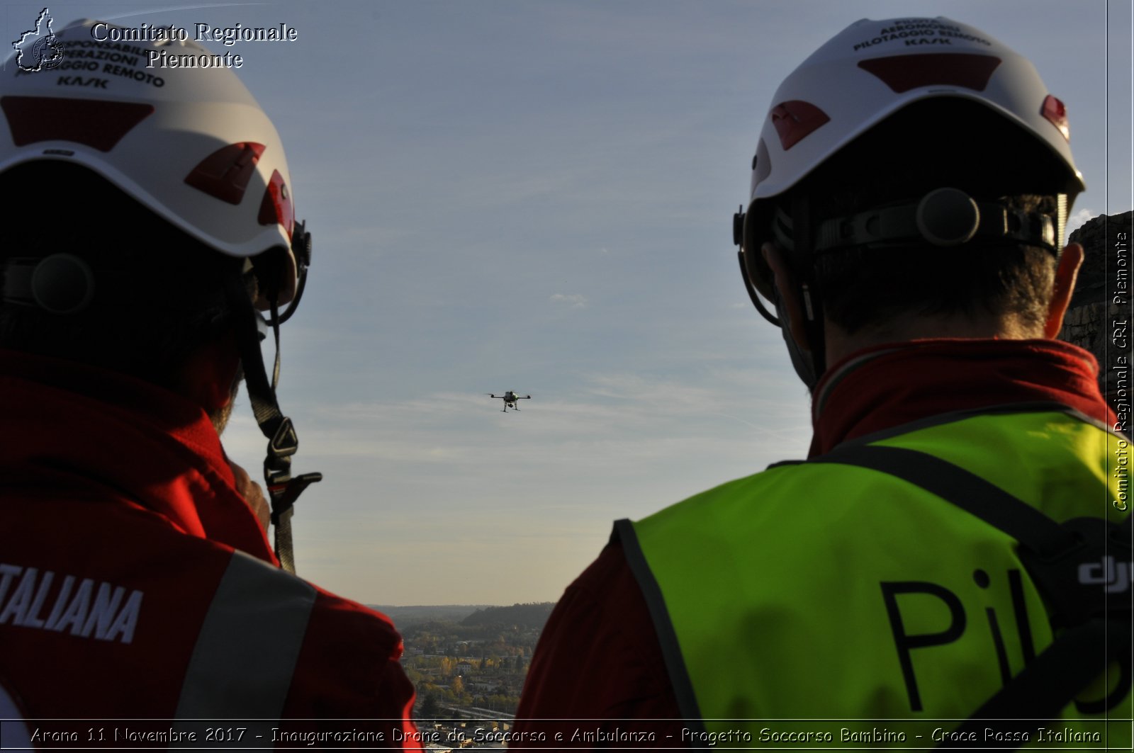 Arona 11 Novembre 2017 - Inaugurazione Drone da Soccorso e Ambulanza - Progetto Soccorso Bambino - Croce Rossa Italiana- Comitato Regionale del Piemonte