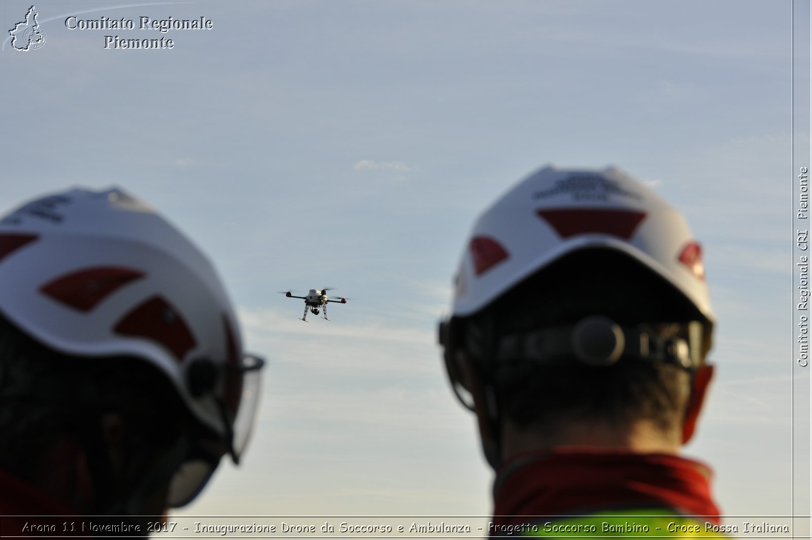 Arona 11 Novembre 2017 - Inaugurazione Drone da Soccorso e Ambulanza - Progetto Soccorso Bambino - Croce Rossa Italiana- Comitato Regionale del Piemonte