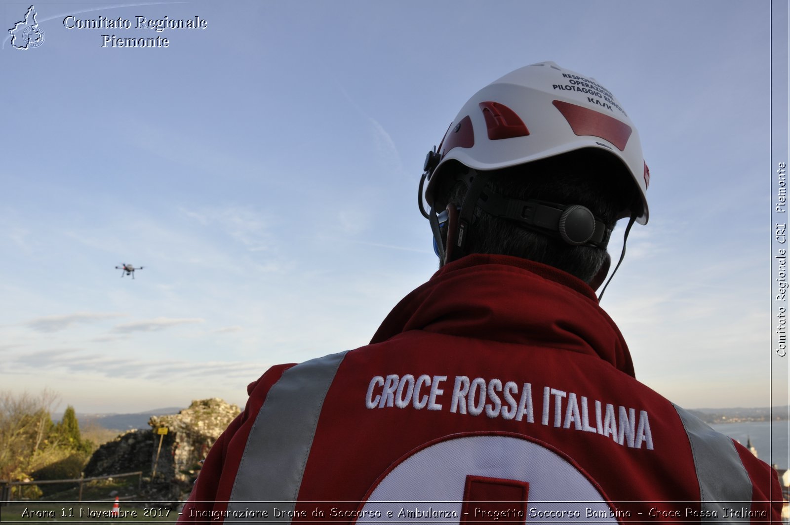 Arona 11 Novembre 2017 - Inaugurazione Drone da Soccorso e Ambulanza - Progetto Soccorso Bambino - Croce Rossa Italiana- Comitato Regionale del Piemonte