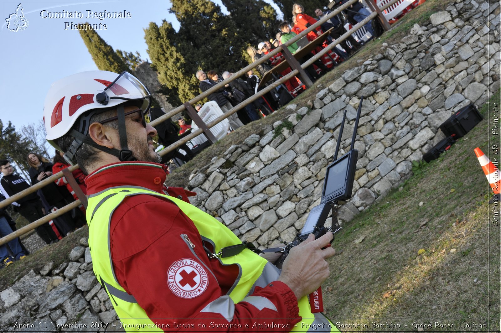 Arona 11 Novembre 2017 - Inaugurazione Drone da Soccorso e Ambulanza - Progetto Soccorso Bambino - Croce Rossa Italiana- Comitato Regionale del Piemonte