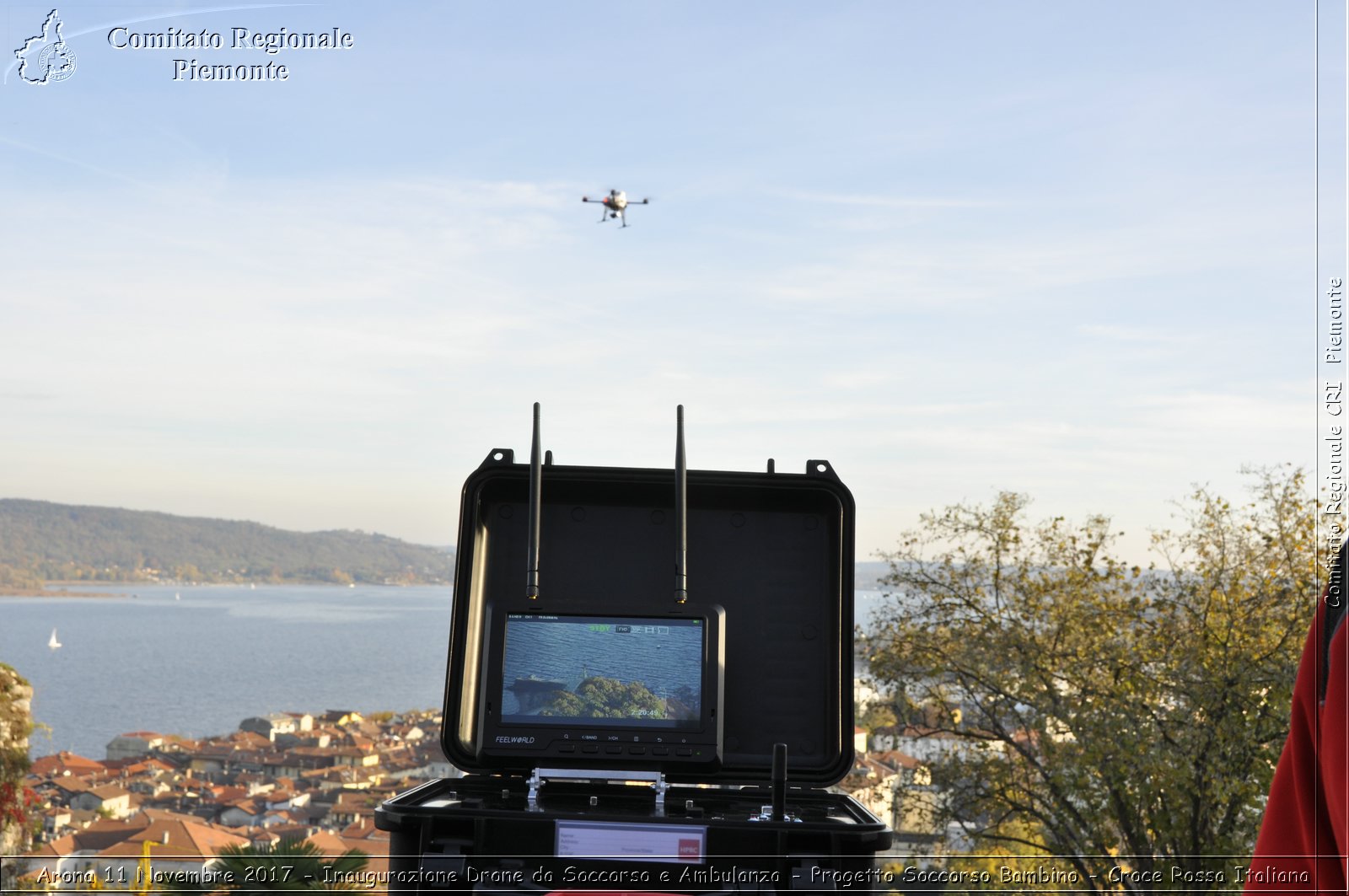 Arona 11 Novembre 2017 - Inaugurazione Drone da Soccorso e Ambulanza - Progetto Soccorso Bambino - Croce Rossa Italiana- Comitato Regionale del Piemonte