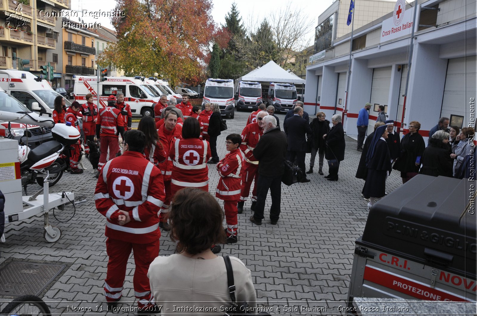 Novara 11 Novembre 2017 - Intitolazione Sede Operativa e Sala Riunioni - Croce Rossa Italiana- Comitato Regionale del Piemonte