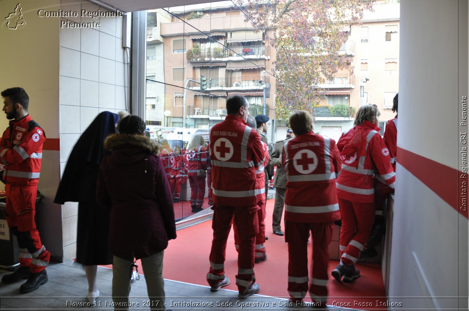 Novara 11 Novembre 2017 - Intitolazione Sede Operativa e Sala Riunioni - Croce Rossa Italiana- Comitato Regionale del Piemonte