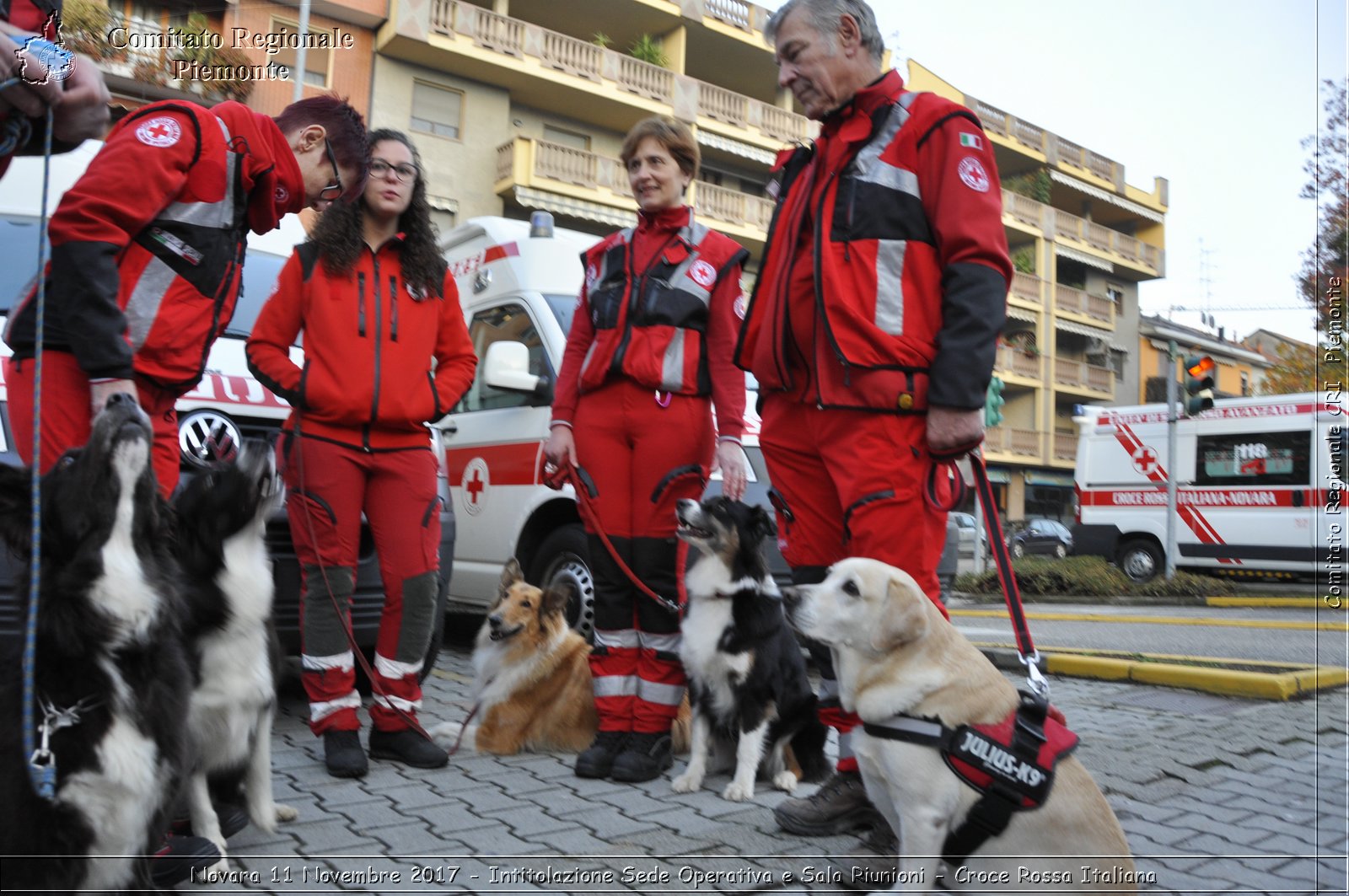 Novara 11 Novembre 2017 - Intitolazione Sede Operativa e Sala Riunioni - Croce Rossa Italiana- Comitato Regionale del Piemonte