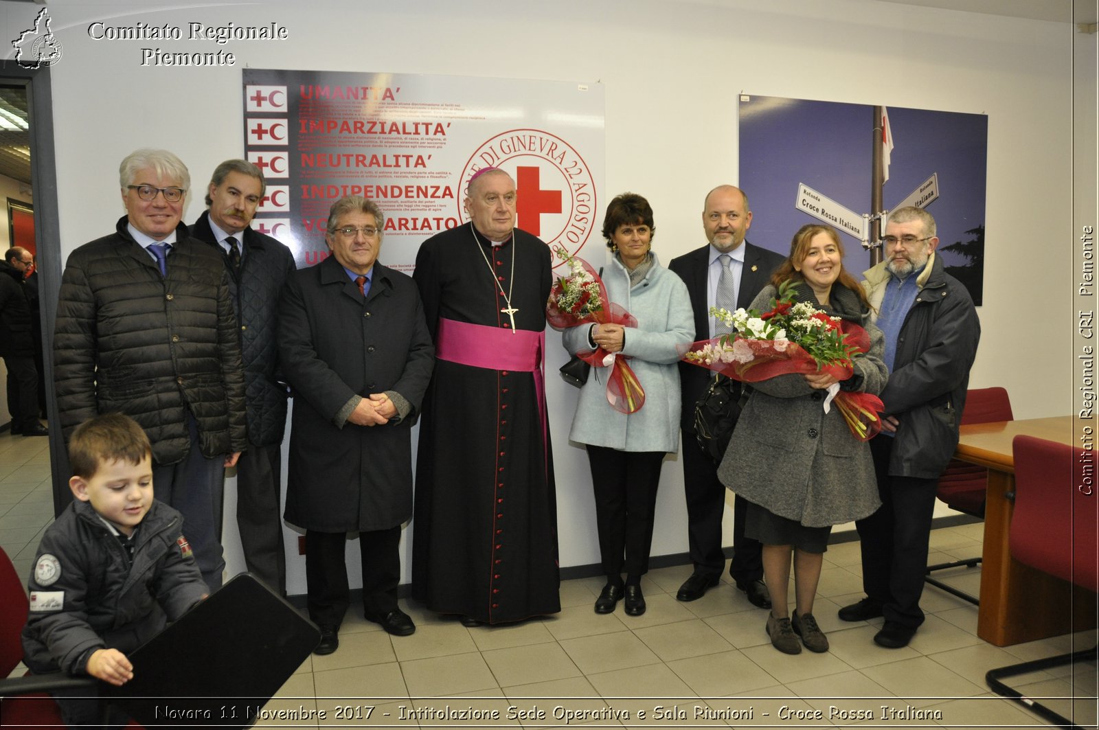 Novara 11 Novembre 2017 - Intitolazione Sede Operativa e Sala Riunioni - Croce Rossa Italiana- Comitato Regionale del Piemonte