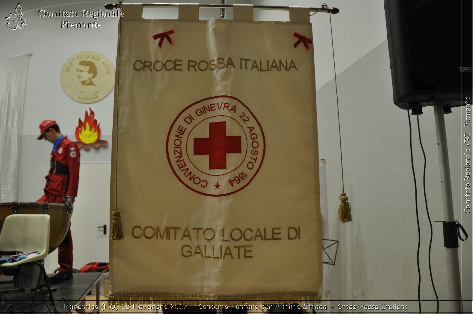Romentino (NO) 18 Novembre 2017 - Concerto Fanfara per Vittime Strada - Croce Rossa Italiana- Comitato Regionale del Piemonte